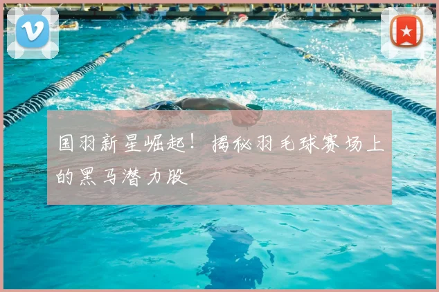 国羽新星崛起！揭秘羽毛球赛场上的黑马潜力股